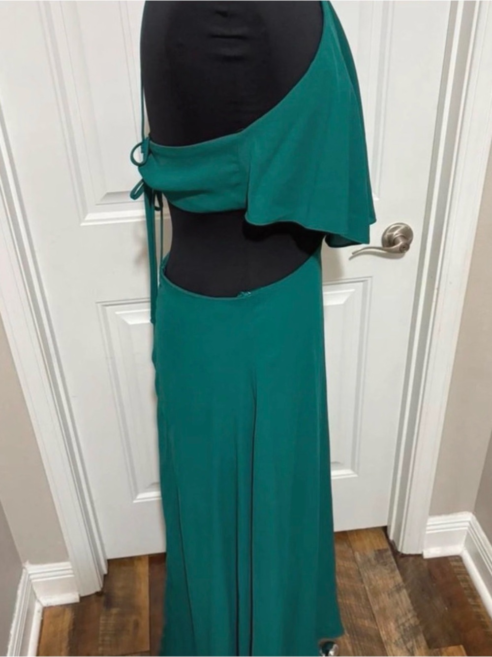 Gianni Bini Teal Backless Halter Maxi Dress - Picture 4 of 6